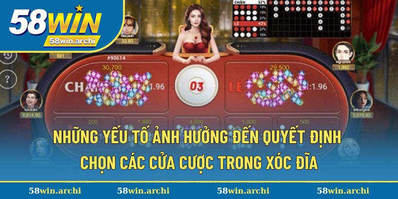 Hội viên nắm rõ những yếu tố tác động quá trình chơi xóc đĩa