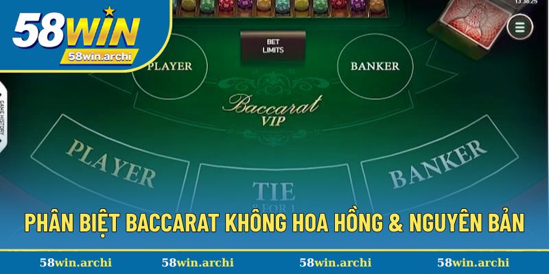 Phân biệt baccarat không hoa hồng và nguyên bản